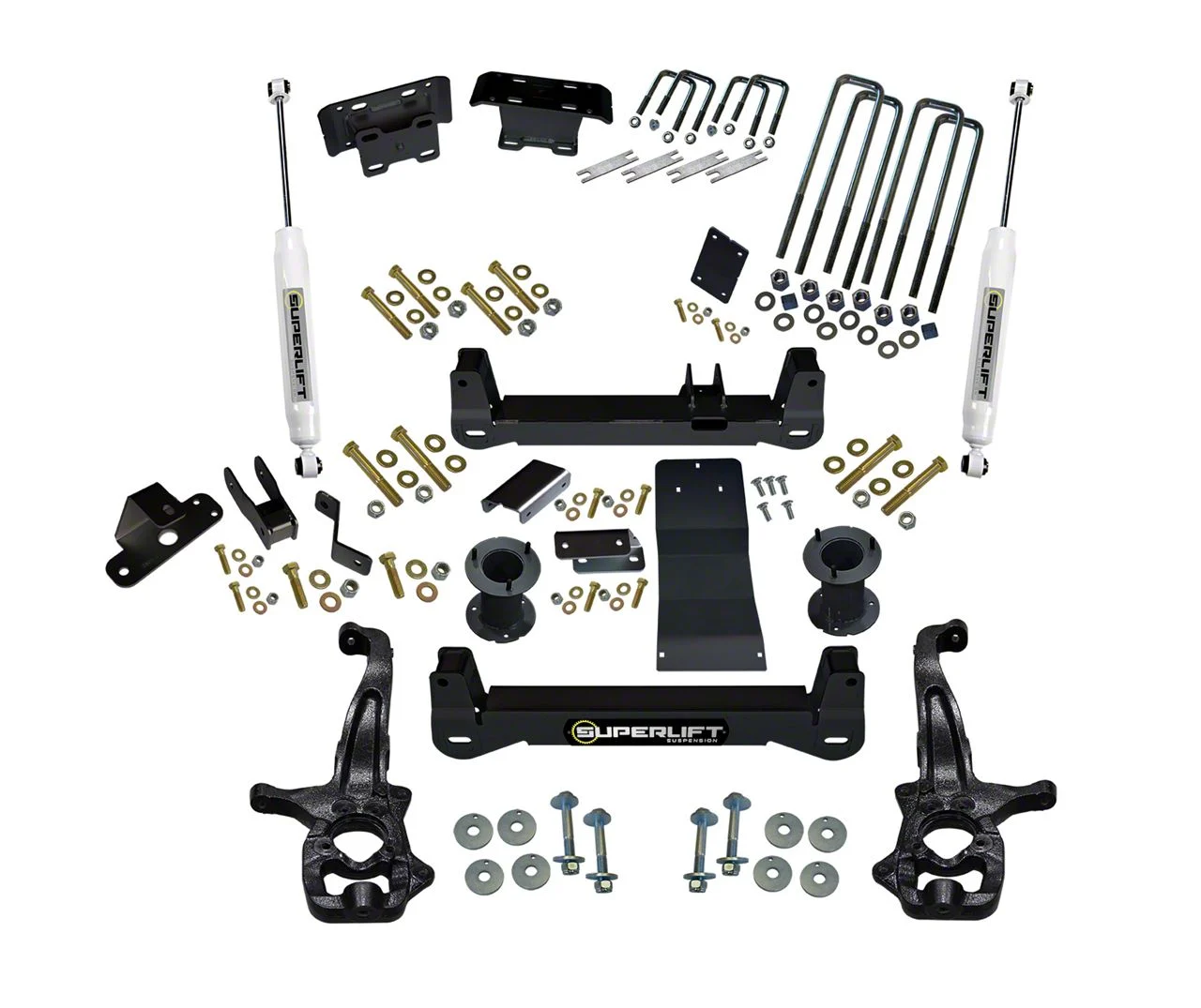 SuperLift 6-Inch Suspension Lift Kit with SuperLift Shocks (19-24 Sierra 1500, Excluding AT4 & Denali)
