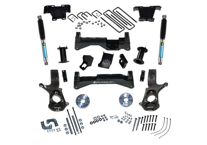 SuperLift 8-Inch Suspension Lift Kit with Bilstein Shocks (07-18 4WD Silverado 1500)