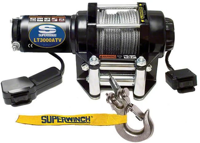 Superwinch 3,000 lb. LT3000 Winch with Steel Cable (Universal; Some Adaptation May Be Required)