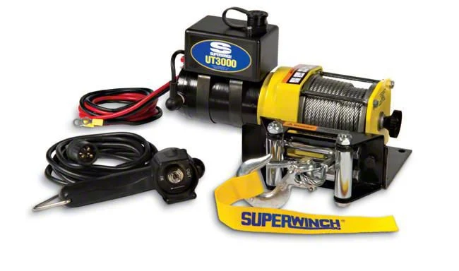 Superwinch 3,000 lb. UT3000 Winch with Steel Cable (Universal; Some Adaptation May Be Required)