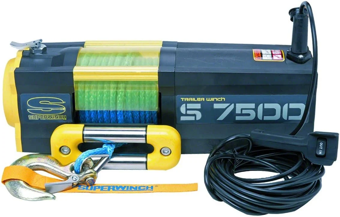 Superwinch 7,500 lb. S7500 Winch with Synthetic Rope (Universal; Some Adaptation May Be Required)
