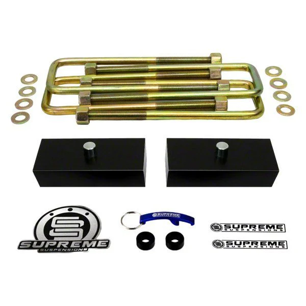 Supreme Suspensions 1-Inch Pro Billet Rear Lift Blocks (07-10 Silverado 2500 HD)