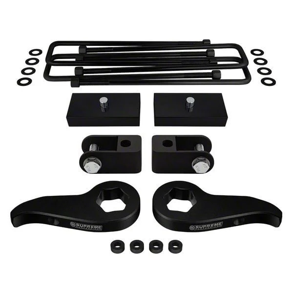 Supreme Suspensions 1 to 3-Inch Front / 2-Inch Rear Pro Suspension Lift Kit (11-19 4WD Silverado 3500 HD)