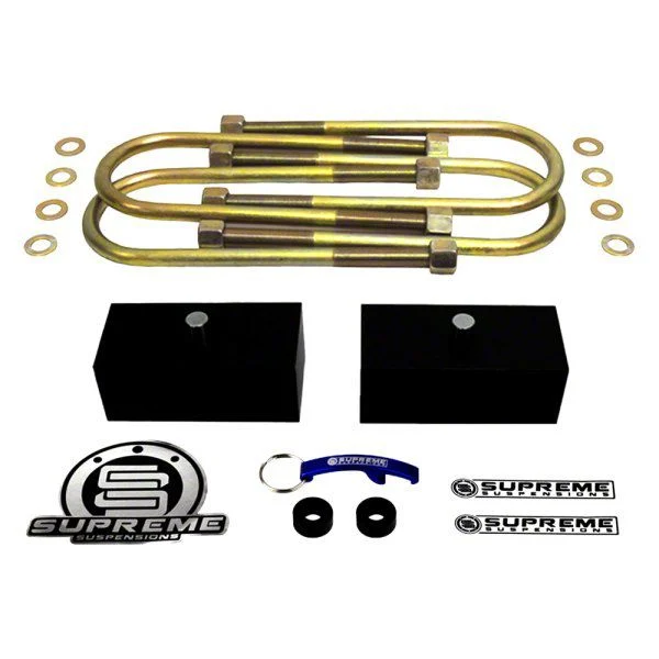 Supreme Suspensions 2-Inch Pro Billet Rear Lift Blocks (07-10 Silverado 3500 HD)