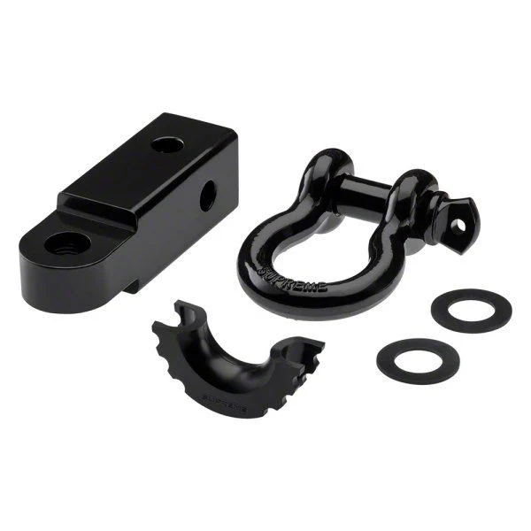 Supreme Suspensions 2-Inch Receiver Hitch with 3/4-Inch D-Ring Shackle (Universal; Some Adaptation May Be Required)