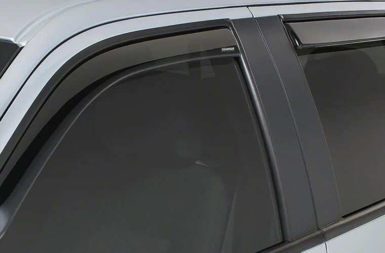 Snap-Inz In-Channel Sidewind Deflectors; Front and Rear; Smoke (15-20 Tahoe)