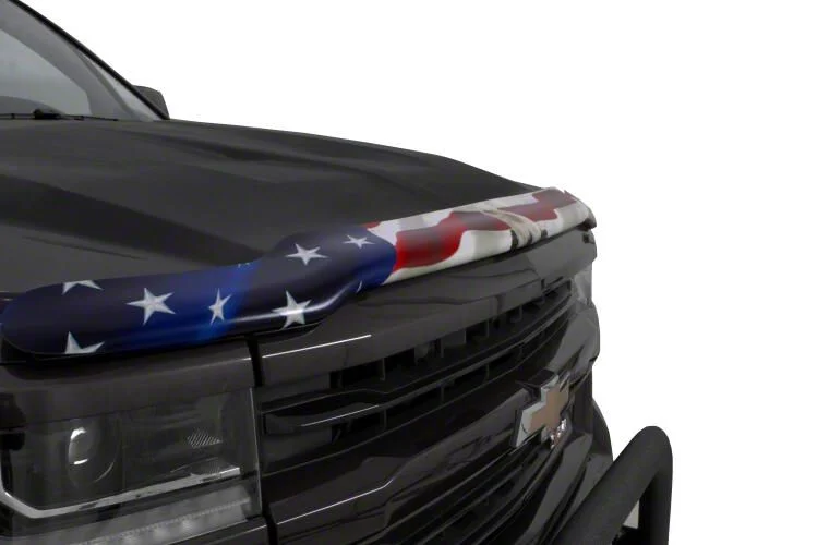 Vigilante Premium Hood Protector; American Flag with Eagle (07-14 Tahoe)
