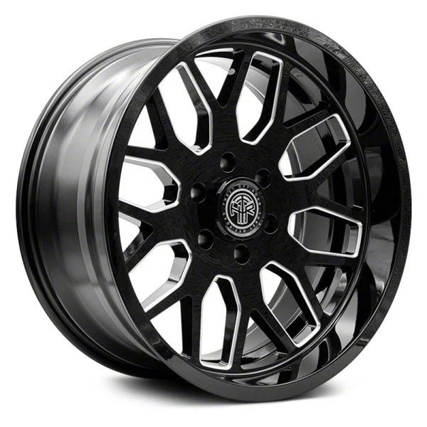 Thret Offroad Monarch Gloss Black Milled 6-Lug Wheel; 20x10; -21mm Offset (15-20 Yukon)