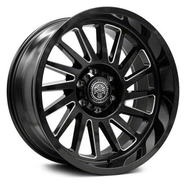 Thret Offroad Omega Gloss Black Milled 6-Lug Wheel; 20x10; -21mm Offset (21-26 Yukon)
