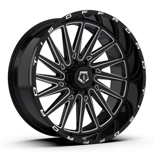 TIS 547B Gloss Black Milled 8-Lug Wheel; 20x10; -19mm Offset (03-09 RAM 2500)