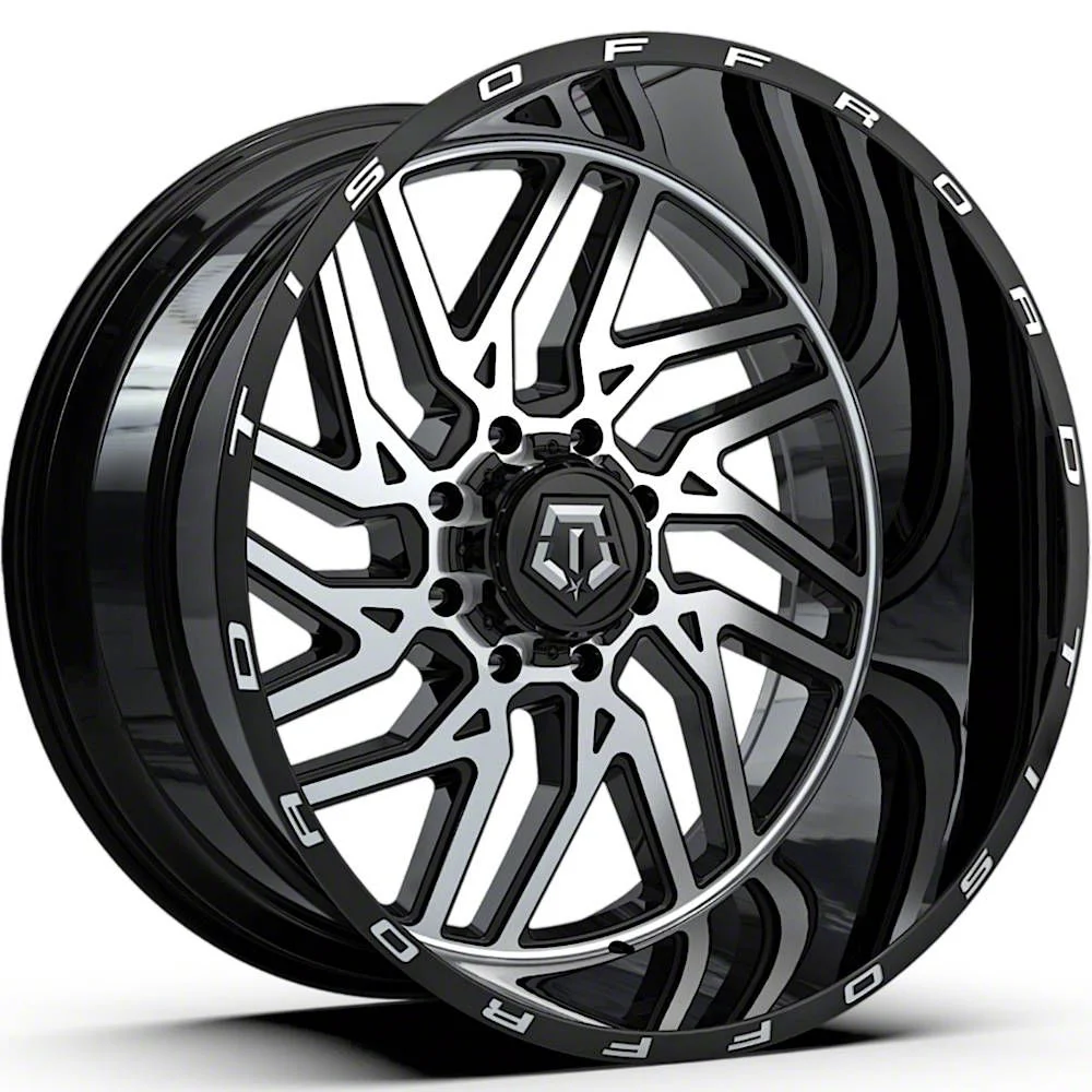 TIS 544MB Gloss Black Machined 8-Lug Wheel; 20x12; -44mm Offset (06-08 RAM 1500 Mega Cab)