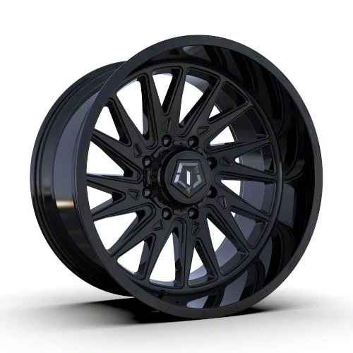TIS 547B Gloss Black 8-Lug Wheel; 22x12; -44mm Offset (06-08 RAM 1500 Mega Cab)