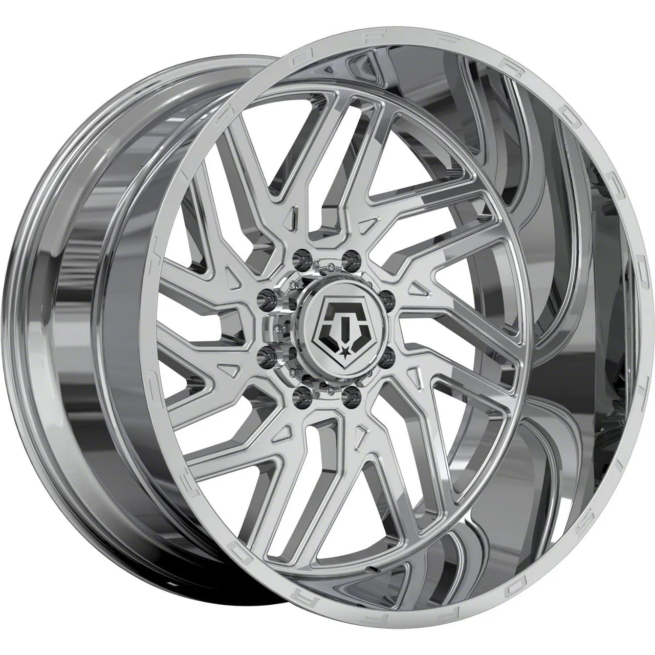 TIS 544C Chrome 8-Lug Wheel; 24x14; -76mm Offset (19-26 RAM 2500)
