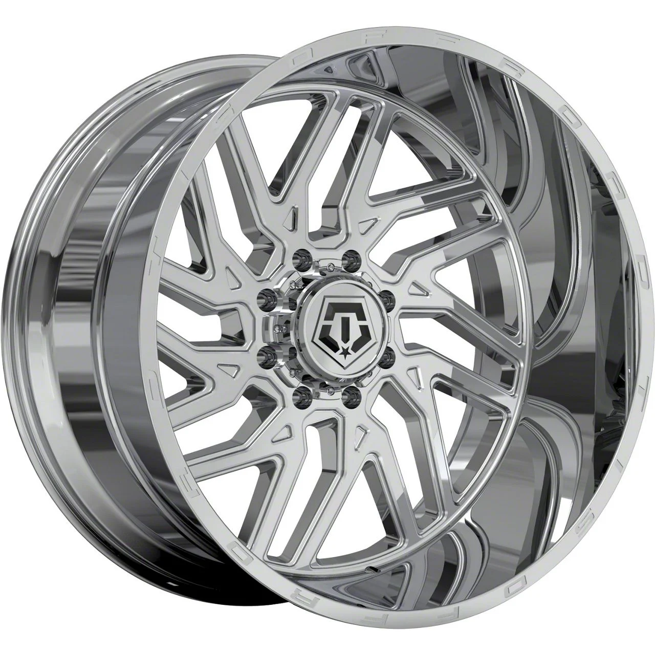 TIS 544C Chrome 8-Lug Wheel; 20x10; -25mm Offset (07-10 Sierra 2500 HD)