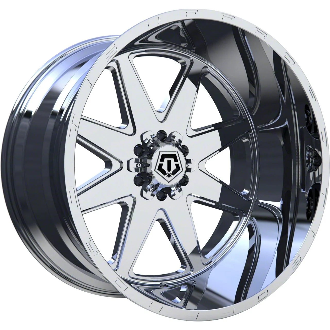TIS 551P Polished 8-Lug Wheel; 22x12; -44mm Offset (07-10 Silverado 2500 HD)
