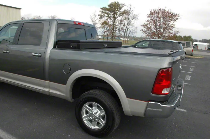 Truck Covers USA American Work Tool Box Hard Retractable Tonneau Cover (02-18 RAM 1500 w/o RAM Box)