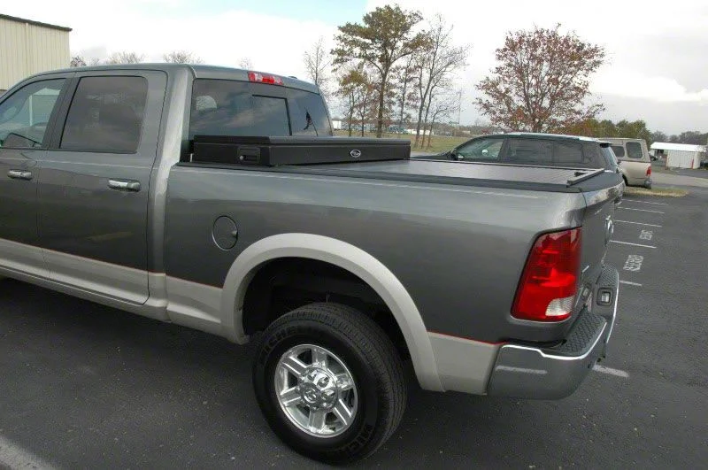 Truck Covers USA American Work Tool Box Hard Retractable Tonneau Cover (19-26 RAM 1500 w/ 6.4-Foot Box & w/o RAM Box)