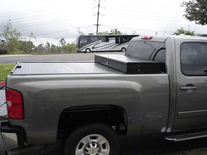 Truck Covers USA American Work Tool Box Hard Retractable Tonneau Cover (19-26 Silverado 1500 w/ 5.80-Foot Short Box & w/o MultiFlex Tailgate)
