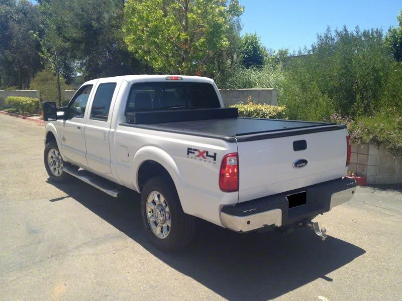Truck Covers USA American Work Jr. Tool Box Hard Retractable Tonneau Cover (11-16 F-250 Super Duty w/ 6-3/4-Foot Bed)
