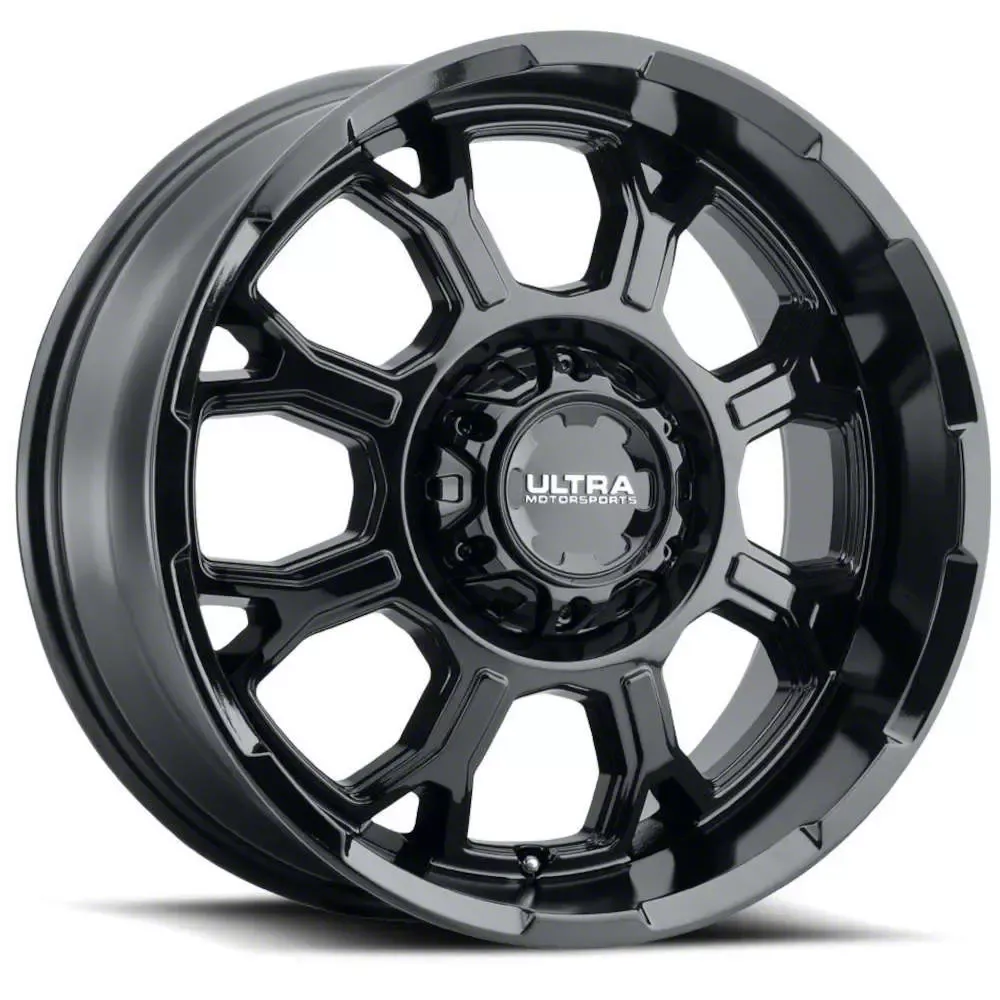 Ultra Wheels Commander Gloss Black 6-Lug Wheel; 20x9; 18mm Offset (07-13 Sierra 1500)