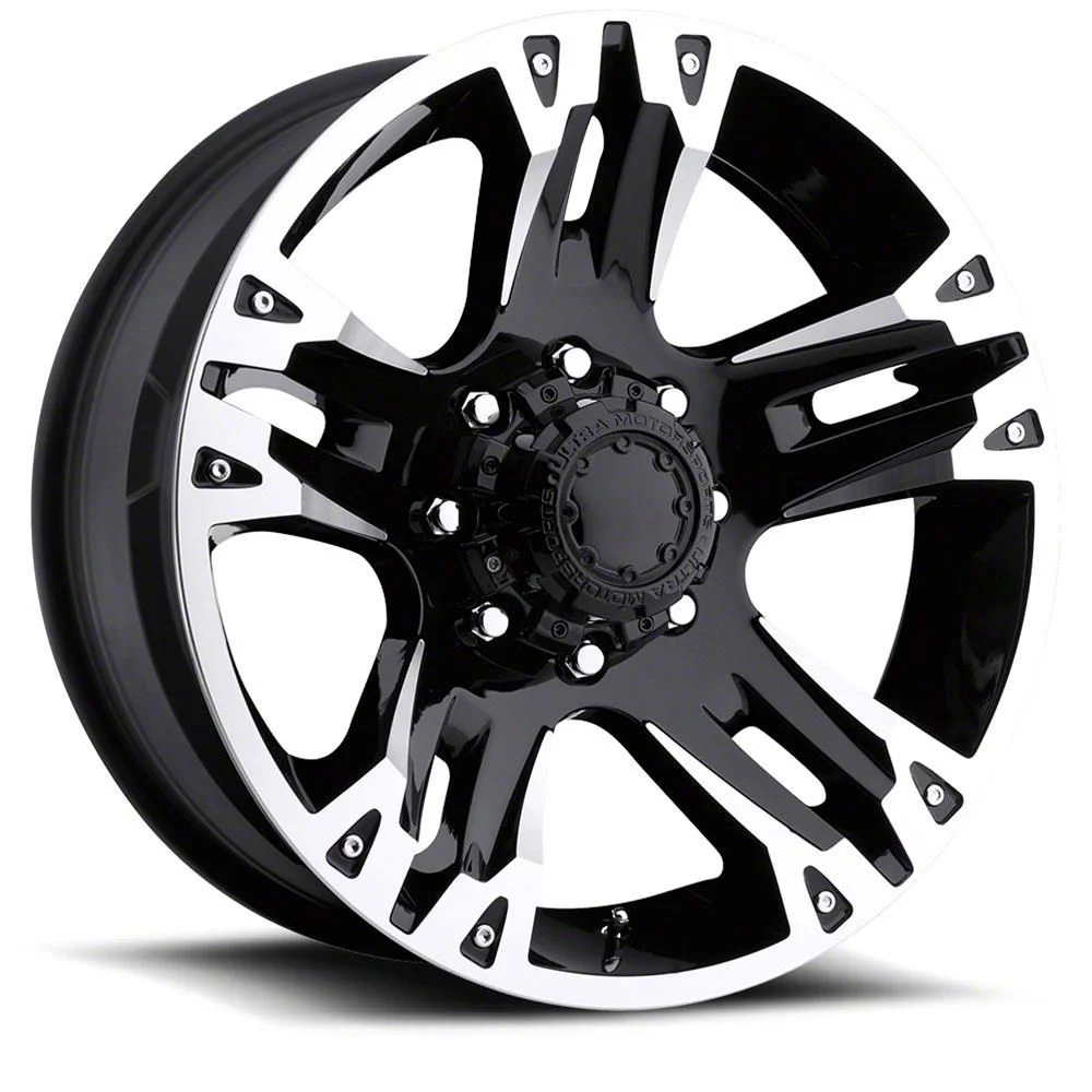 Ultra Wheels Maverick Gloss Black Machined 6-Lug Wheel; 17x8; 25mm Offset (15-20 Yukon)