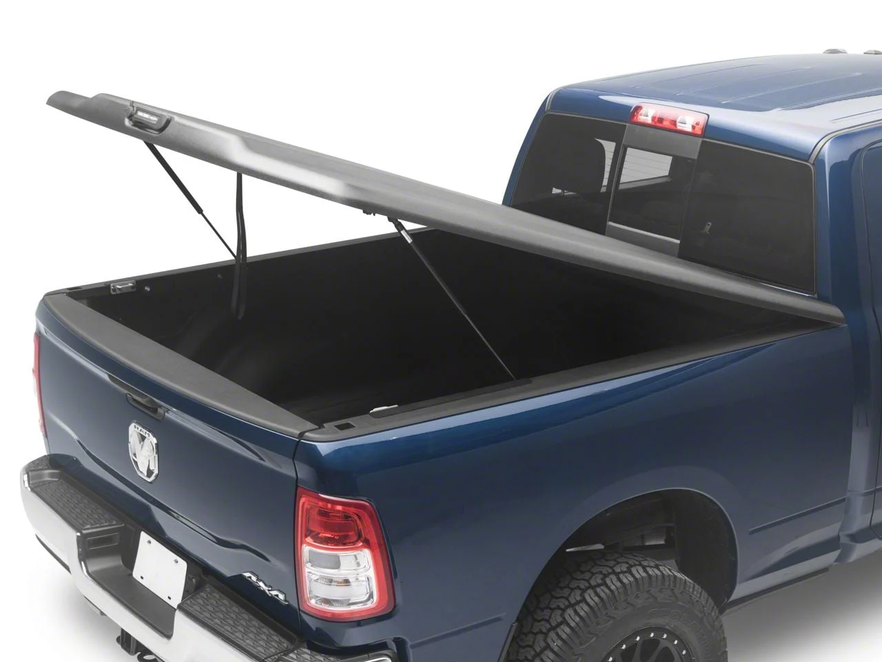 UnderCover Elite Hinged Tonneau Cover; Black Textured (10-26 RAM 2500 w/ 6.4-Foot Box & w/o RAM Box)