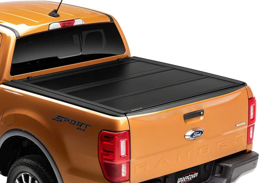 UnderCover Ultra Flex Tri-Fold Tonneau Cover; Black Textured (19-23 Ranger)
