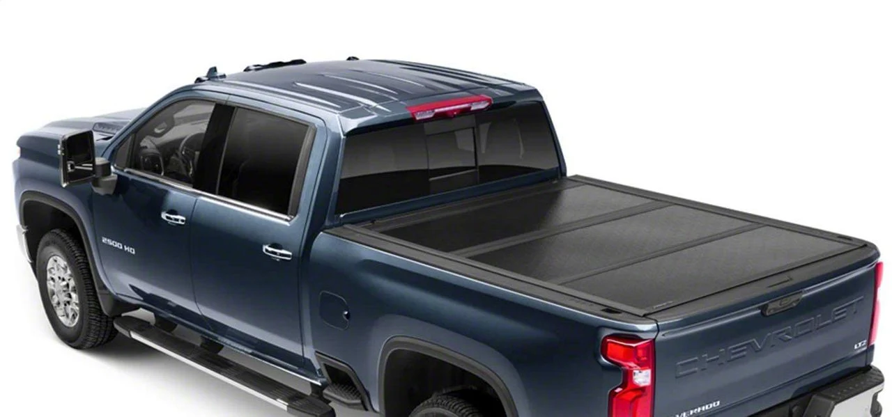 UnderCover Flex Tri-Fold Tonneau Cover; Black Textured (20-26 Sierra 2500 HD)