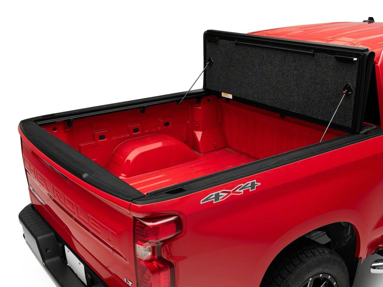 UnderCover Ultra Flex Tri-Fold Tonneau Cover; Black Textured (19-26 Silverado 1500 w/ 5.80-Foot Short & 6.50-Foot Standard Box)