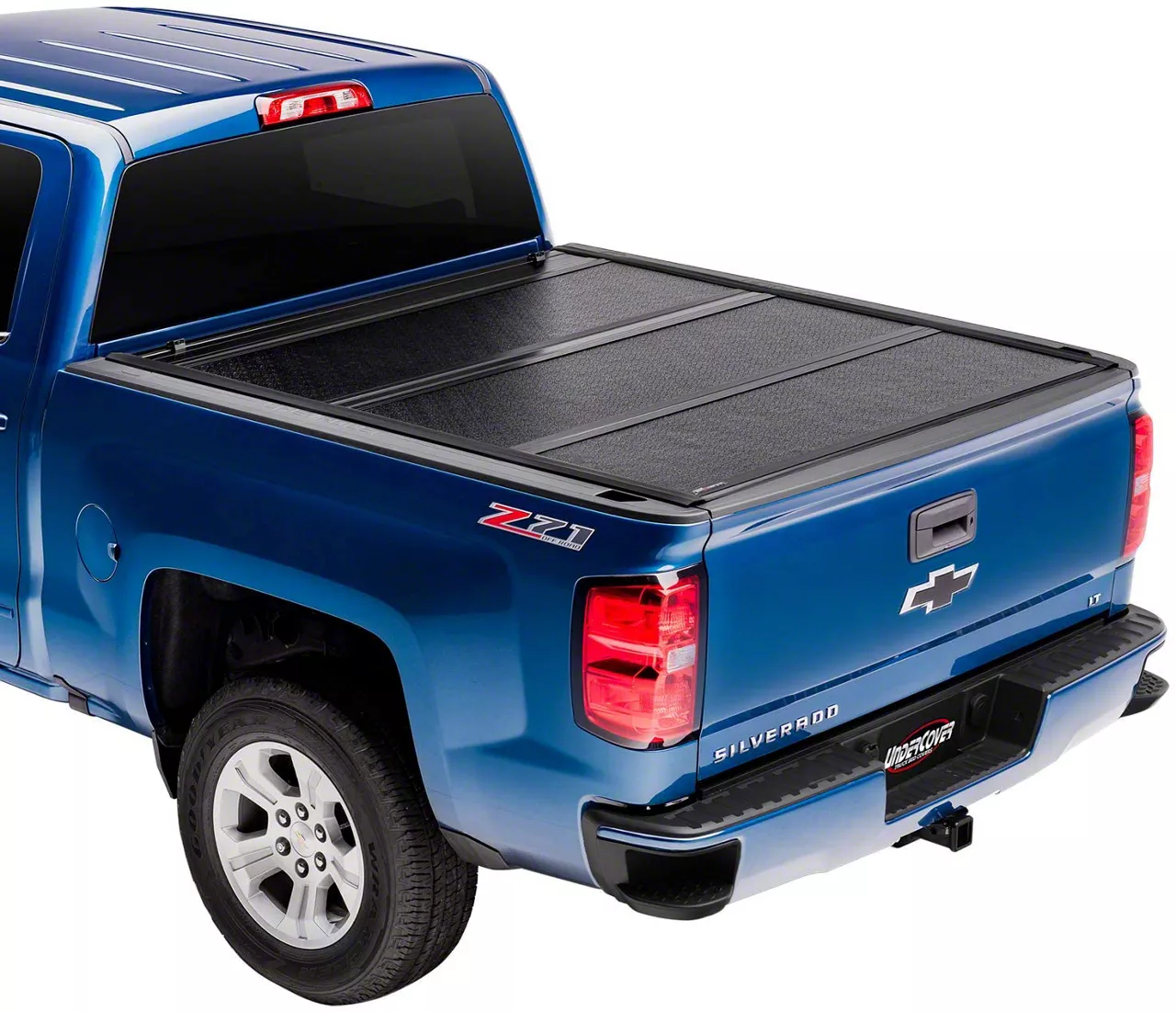 UnderCover Flex Tri-Fold Tonneau Cover; Black Textured (15-19 Silverado 2500 HD)