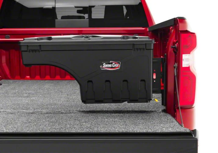 UnderCover Swing Case Storage System; Passenger Side (07-19 Silverado 2500 HD)