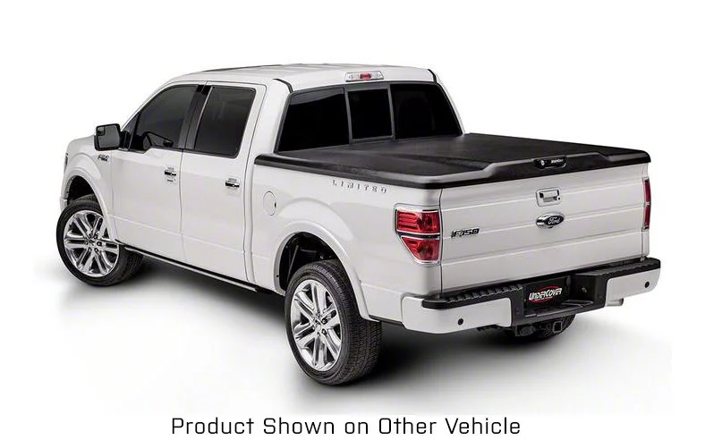 UnderCover Elite Hinged Tonneau Cover; Black Textured (17-22 F-250 Super Duty w/ 6-3/4-Foot Bed)