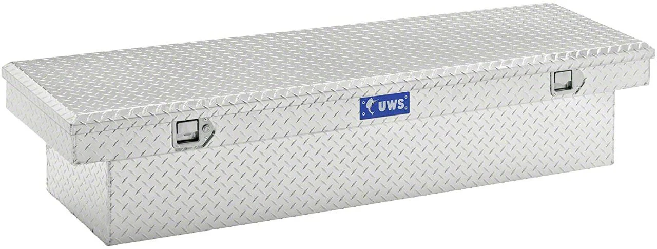 UWS 69-Inch Aluminum Crossover Tool Box; Bright (09-26 RAM 1500 w/o RAM Box)