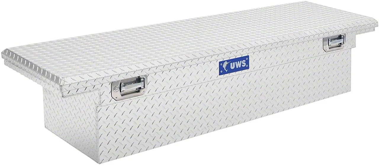UWS 69-Inch Aluminum Crossover Tool Box with Pull Handles; Bright (09-26 RAM 1500 w/o RAM Box)