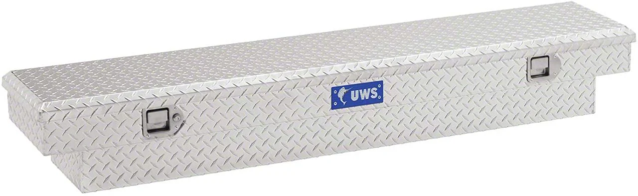 UWS 69-Inch Aluminum Slim-Line Crossover Tool Box; Bright (09-26 RAM 1500 w/o RAM Box)
