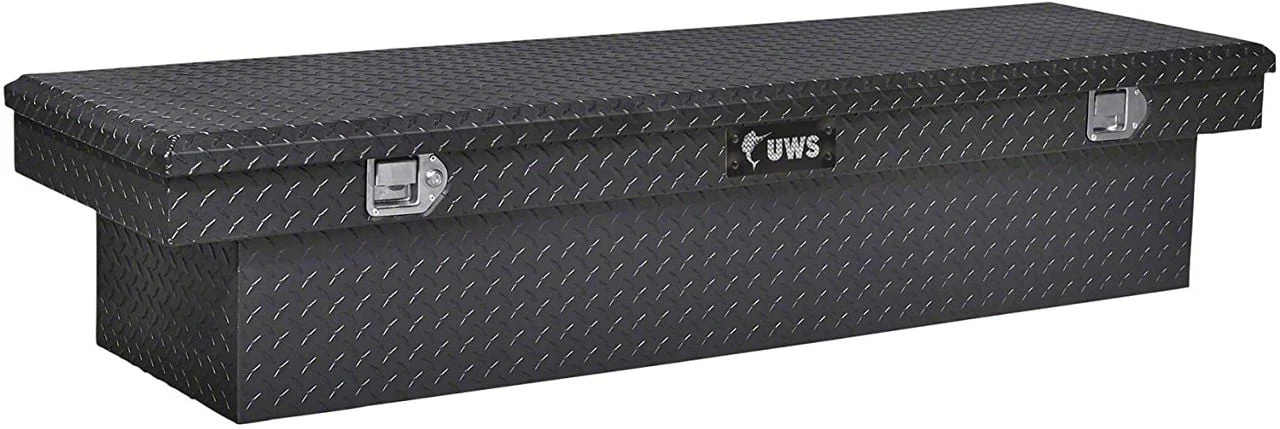 UWS 69-Inch Aluminum Crossover Tool Box; Gloss Black (10-18 RAM 2500)