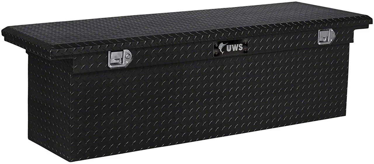 UWS 69-Inch Aluminum Deep Low Profile Crossover Tool Box; Gloss Black (10-18 RAM 2500)