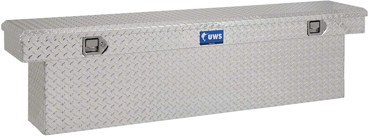 UWS 69-Inch Aluminum Deep Slim-Line Crossover Tool Box; Bright (10-18 RAM 2500 w/o RAM Box)