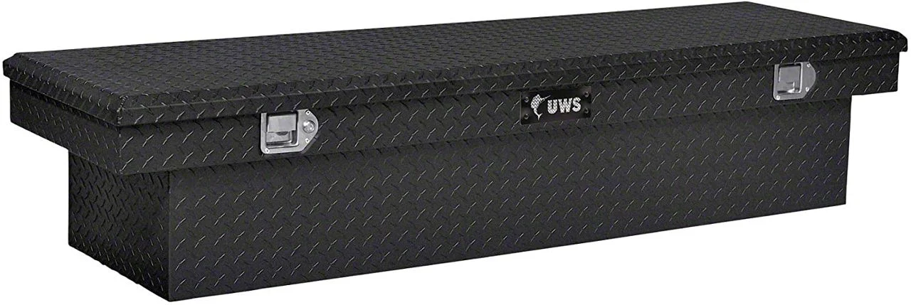 UWS 69-Inch Aluminum Crossover Tool Box; Matte Black (10-18 RAM 3500)