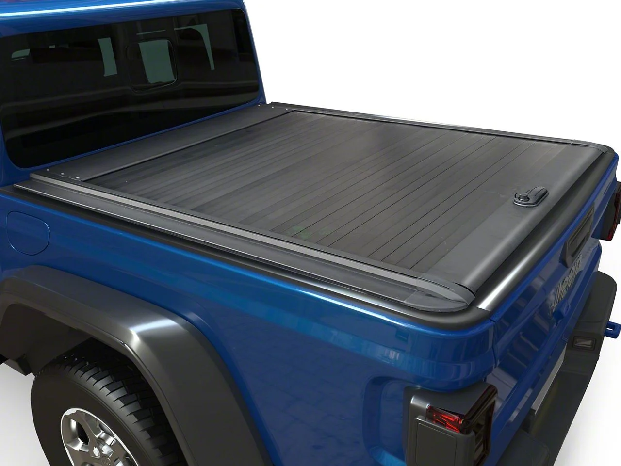 Retractable Tonneau Cover; Black (15-26 Sierra 3500 HD w/ 8-Foot Long Box)