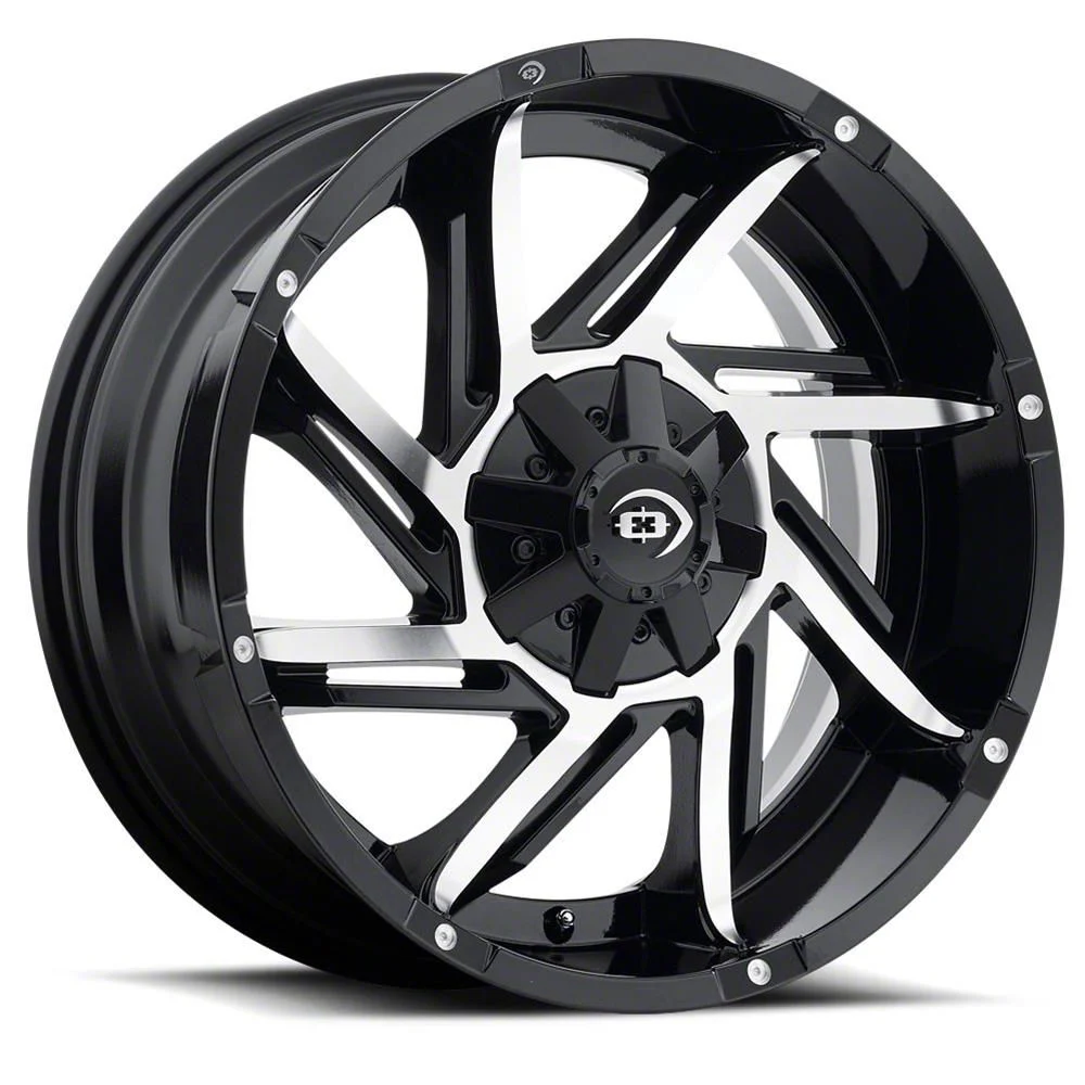 Prowler Gloss Black Machined 6-Lug Wheel; 20x9; 12mm Offset (09-14 F-150)