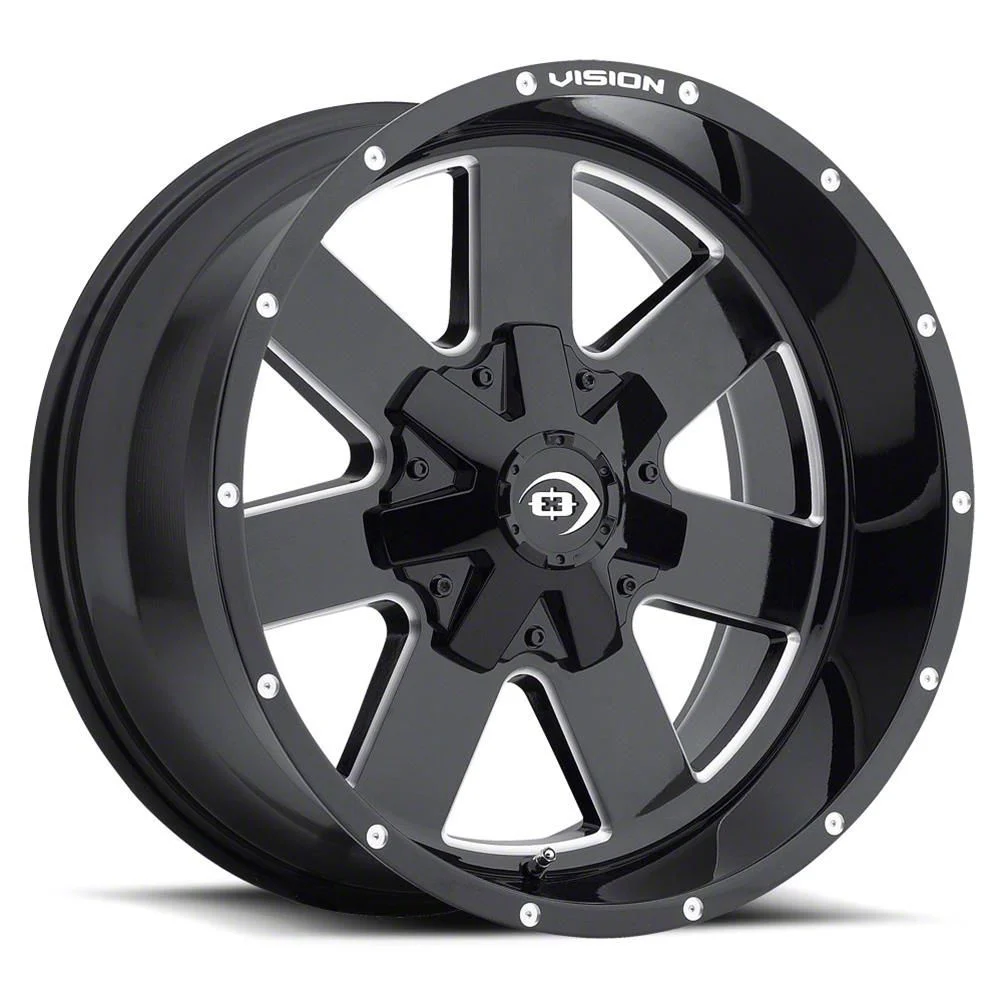 Arc Gloss Black Milled 6-Lug Wheel; 18x9; 12mm Offset (15-20 Yukon)