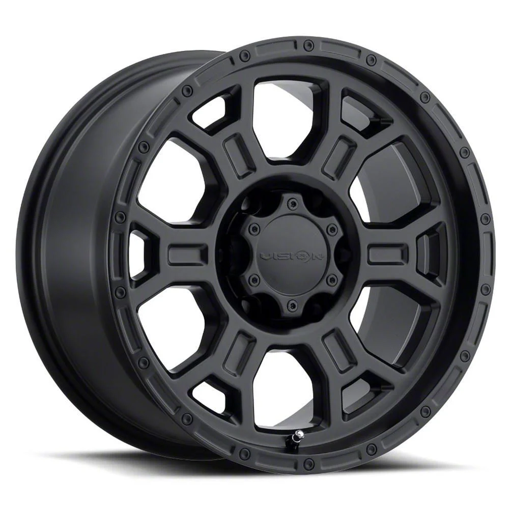 Raptor Matte Black 6-Lug Wheel; 18x9.5; -12mm Offset (21-26 Yukon)