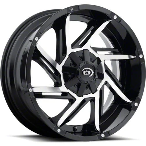 Prowler Gloss Black Machined 6-Lug Wheel; 18x9; -12mm Offset (21-26 Yukon)