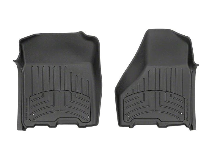 Weathertech Front Floor Liner HP; Black (12-18 RAM 1500 Crew Cab)