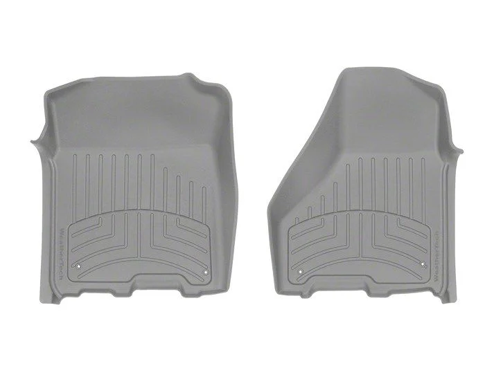 Weathertech Front Floor Liner HP; Gray (12-18 RAM 1500 Crew Cab)