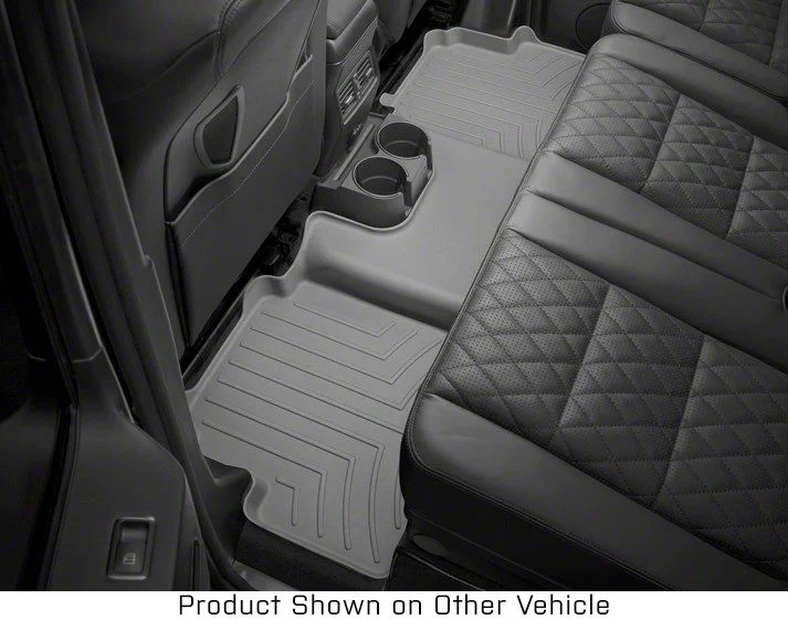 Weathertech Rear Floor Liner HP; Gray (12-18 RAM 1500 Crew Cab)