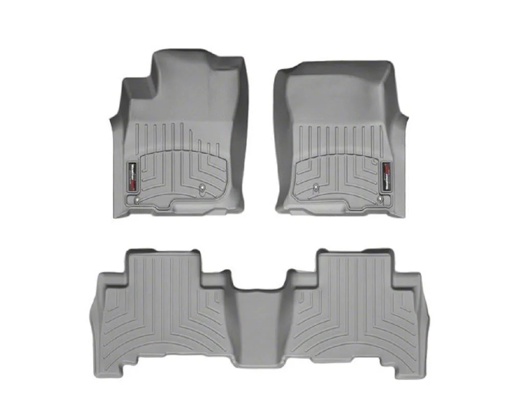 Weathertech DigitalFit Front and Rear Floor Liners; Gray (19-26 RAM 3500 Mega Cab w/ Front Bucket Seats)