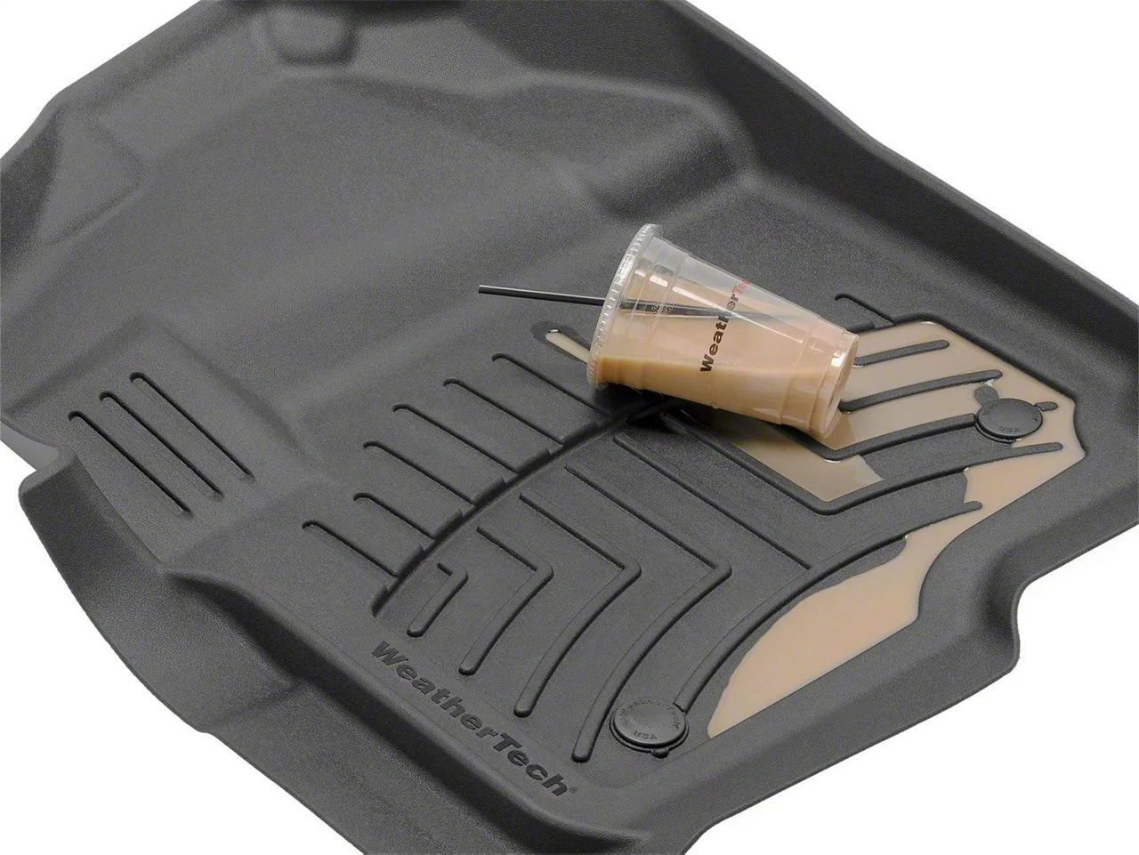 Weathertech Front and Rear Floor Liner HP; Tan (12-18 RAM 3500 Crew Cab)