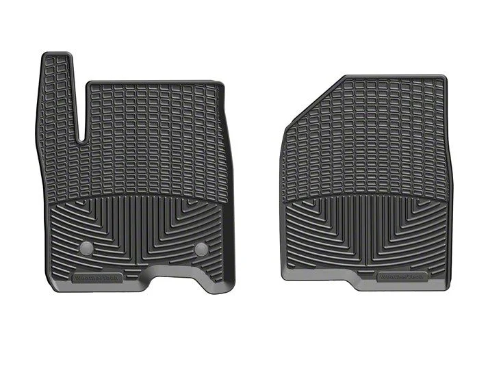Weathertech All-Weather Front Rubber Floor Mats; Black (19-26 Sierra 1500)